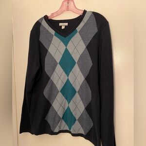 Croft and Barrow Argyle Sweater Medium